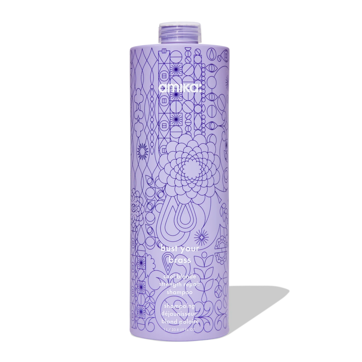 bust your brass cool blonde strength repair shampoo - 9.2 oz / 275 ml