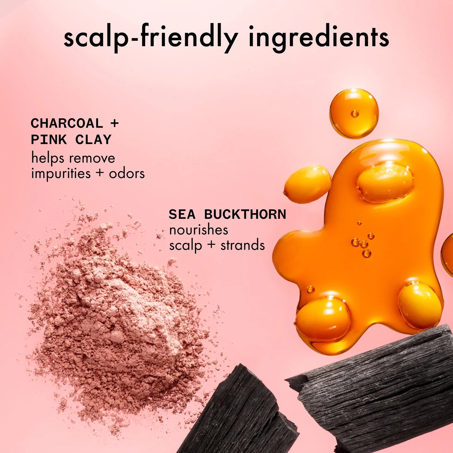 reset pink charcoal scalp cleansing oil - 6.7 oz / 200 ml