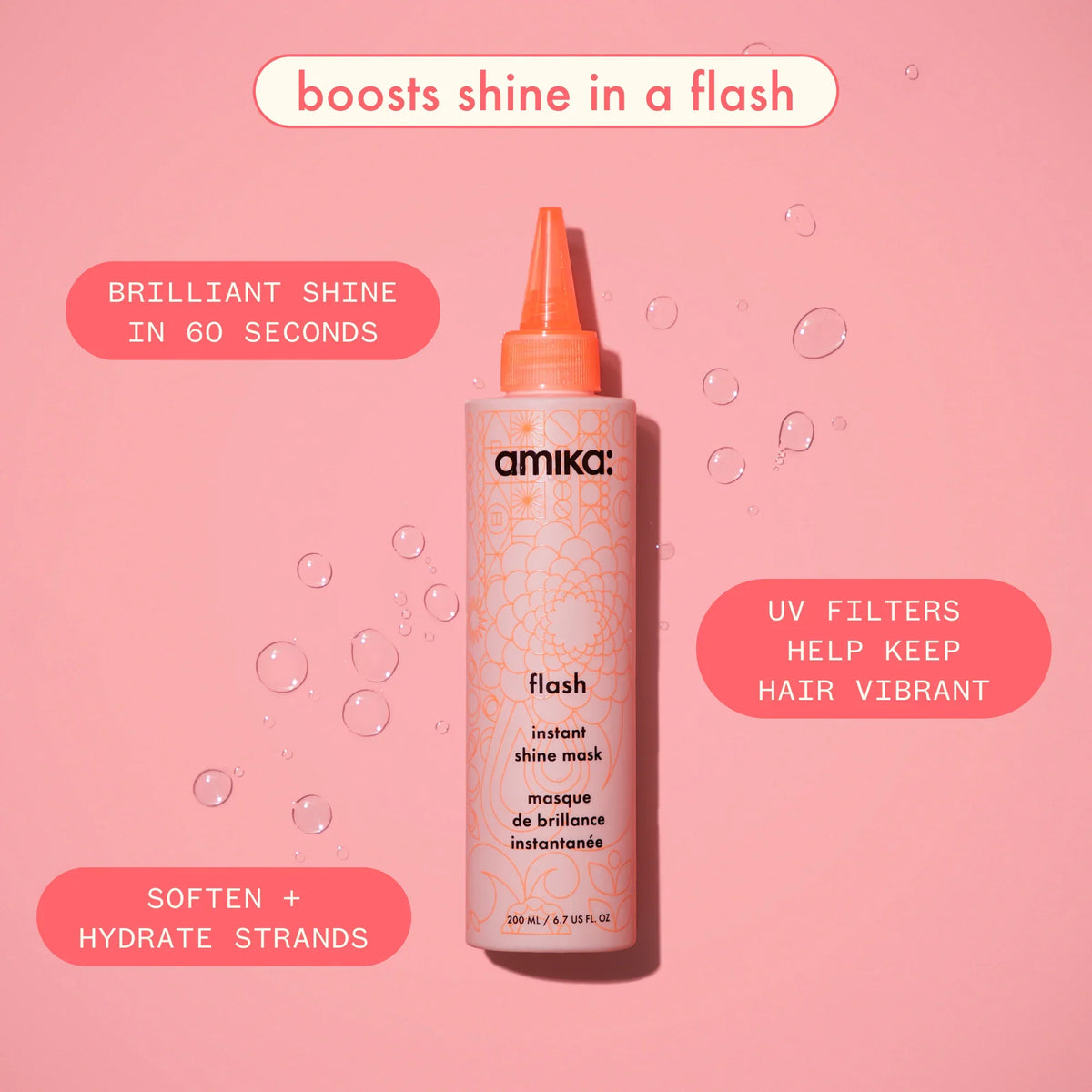 super-sized shine set mirrorball high shine + protect antioxidant shampoo + conditioner + flash mask