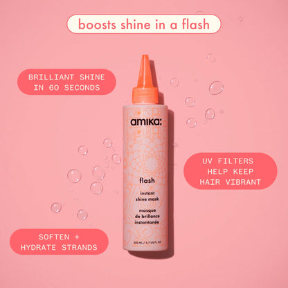 super-sized shine set mirrorball high shine + protect antioxidant shampoo + conditioner + flash mask