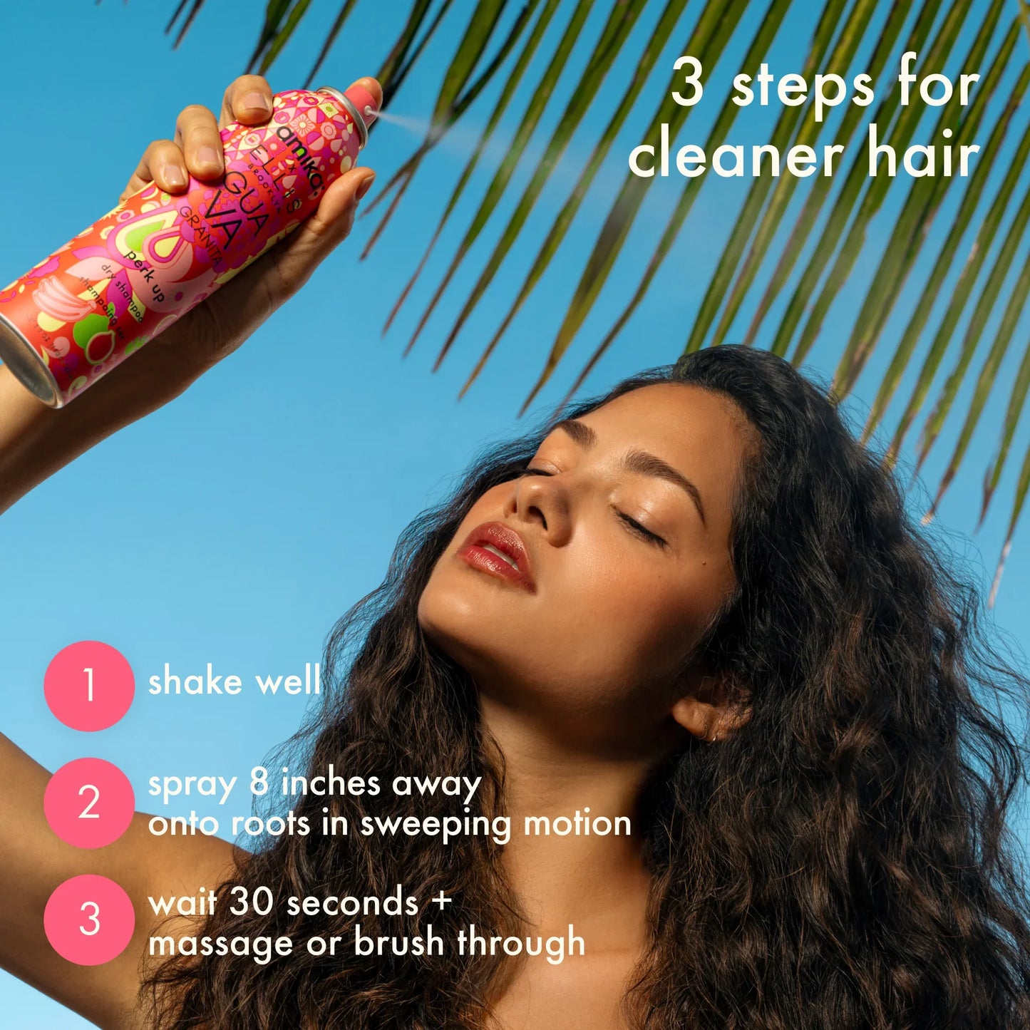amika x Ellis Brooklyn limited-edition perk up GUAVA GRANITA dry shampoo