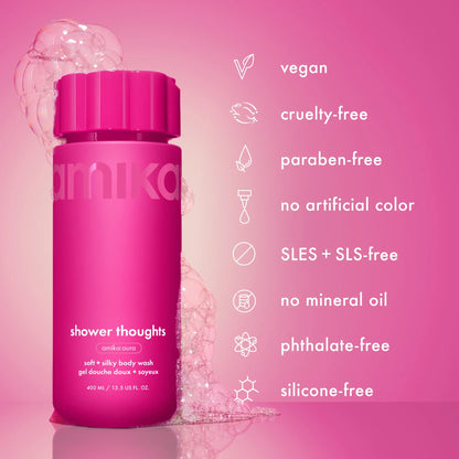 shower thoughts soft + silky body wash