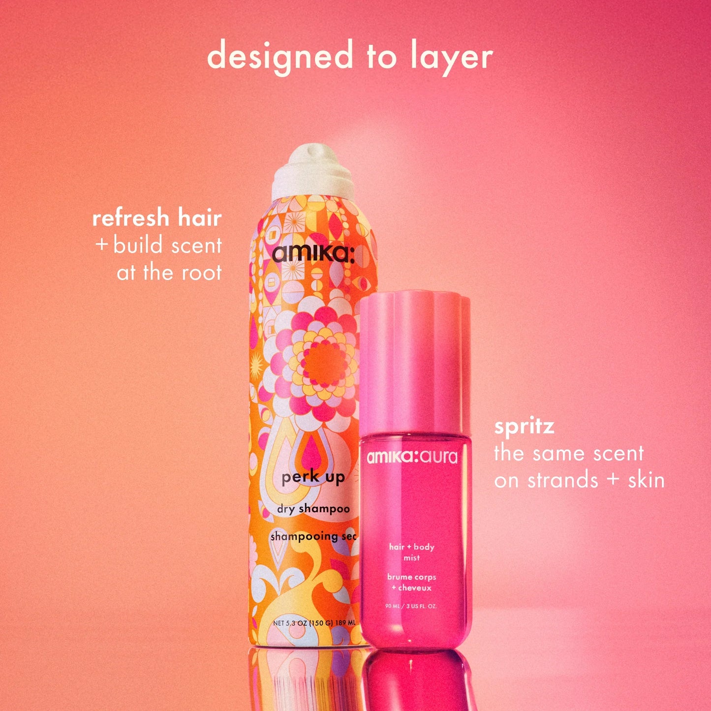 amika:aura hair and body mist