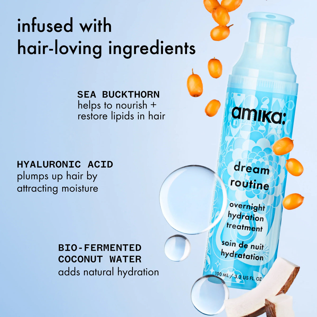 dream routine overnight hydrating hair mask