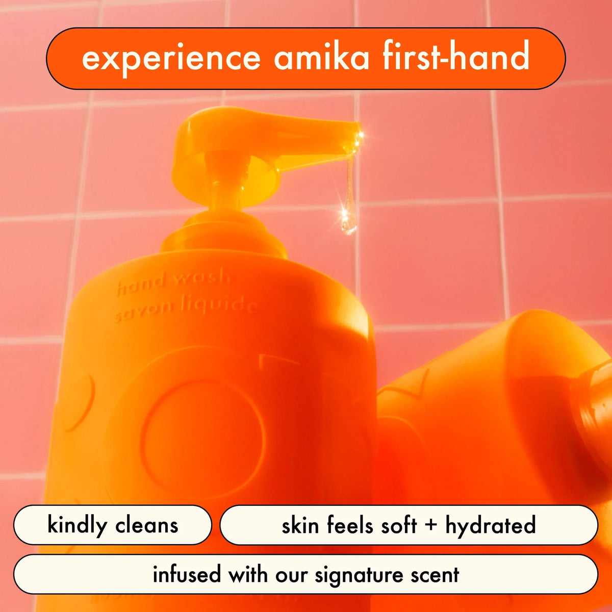 for strands + skin set amika:aura hair + body mist + hand wash