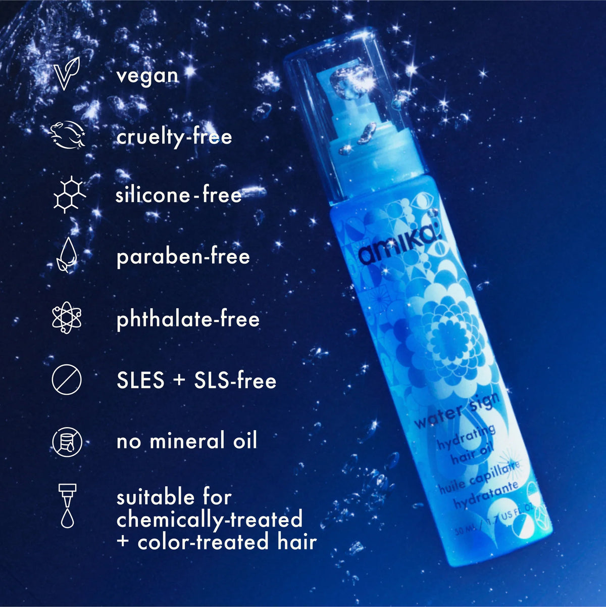 water sign hydrating hair oil for dry hair
