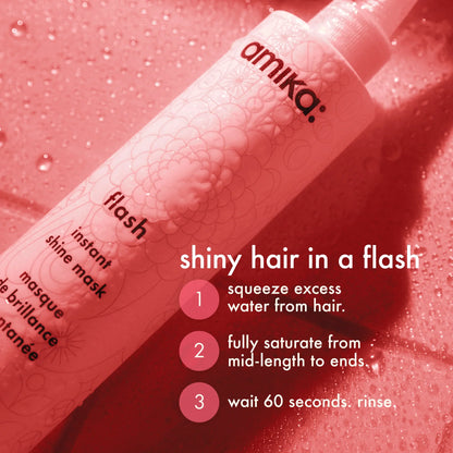 flash instant shine mask for shiny hair - 6.7 oz / 200 ml