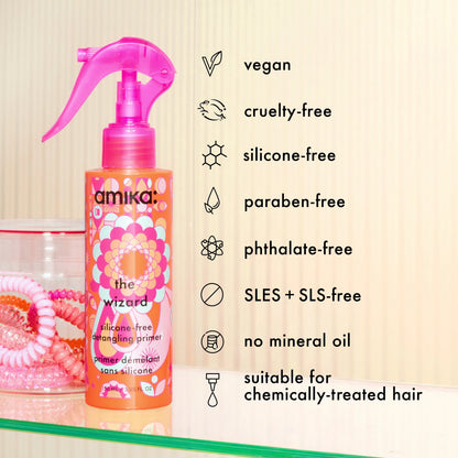 the wizard silicone-free detangling hair primer (silicone-free) - 5 oz / 150 ml