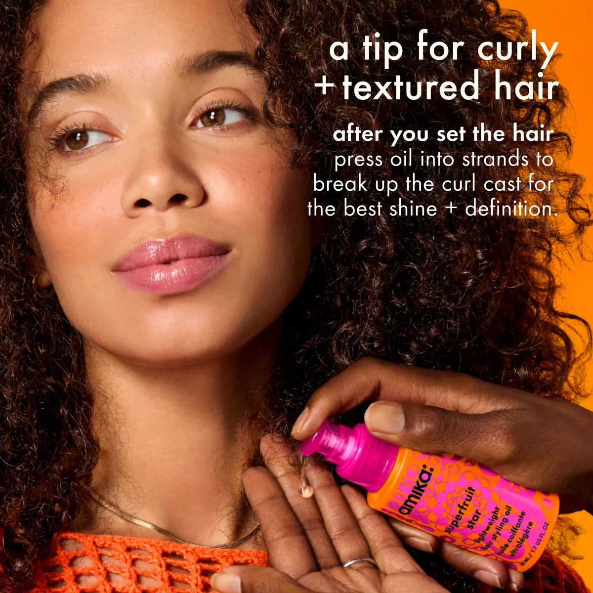 superfruit star lightweight hair styling + heat defense oil - 1.7 oz / 50 ml