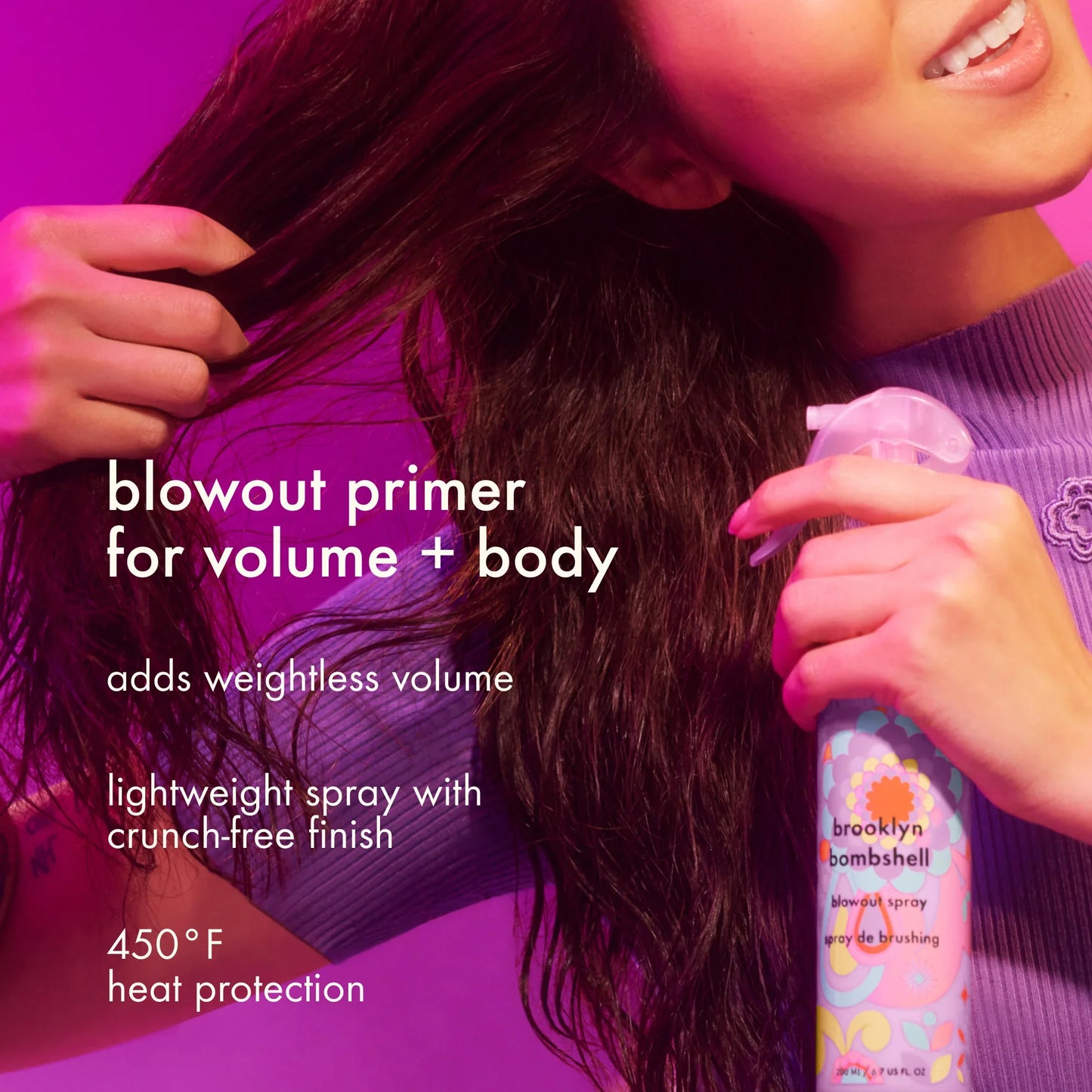 brooklyn bombshell blowout + blow dry spray - 6.7 oz / 200 ml