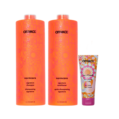 super-sized signature set normcore shampoo and conditioner + soulfood mask