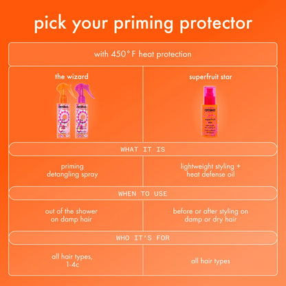 superfruit star lightweight hair styling + heat defense oil - 1.7 oz / 50 ml